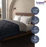 Livpure Comforter-Pink-steel grey-Double:90X100 LSH-CFT-CFPG211