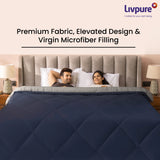 Livpure Comforter-Pink-steel grey-Double:90X100 LSH-CFT-CFPG211