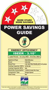 Voltas 183 Vectra Pearl 1.5 ton 3 star Window AC|Energy Efficient|High ambient Cooling-cools even at 55°C|Copper Condenser Coil |LED Temp. Display|Anti Microbial air filter|Ice wash technology|White