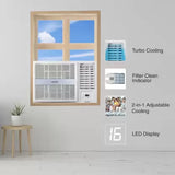 Voltas 183 Vectra Pearl 1.5 ton 3 star Window AC|Energy Efficient|High ambient Cooling-cools even at 55°C|Copper Condenser Coil |LED Temp. Display|Anti Microbial air filter|Ice wash technology|White