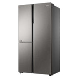 Haier 598 L 3 Star Frost Free Expert Inverter Smart Sense AI enabled 3-Door Side by Side Refrigerator (HRT-683ISU1, Inox Steel, Magic Convertible Zone, Deo Fresh Technology)