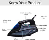Inalsa Onyx 2200 W Steam Iron (Blue)