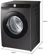 Samsung 7 Kg Wi-Fi Enabled Inverter Fully-Automatic Front Loading Washing Machine (WW70T502DAX/TL,Inox, AI Control)