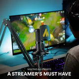 MAONO AU-PM461S Condenser PREMIUM Microphone With Sturdy Scissor Arm Stand