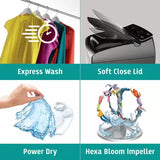 Whirlpool 9.5 kg 5 Star,With Hard water wash Fully Automatic Top Load Washing Machine with In-built Heater Grey( Scratch & Dent )