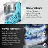 Samsung 7 kg Diamond Drum Fully Automatic Top Load Washing Machine Silver