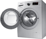 SAMSUNG 6 kg 5 Star With Hygiene Steam and Ceramic Heater Fully Automatic Front Load with In-built Heater Silver (Touched Up)