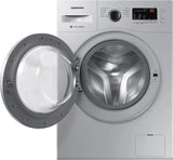 SAMSUNG 6 kg 5 Star With Hygiene Steam and Ceramic Heater Fully Automatic Front Load with In-built Heater Silver (Touched Up)