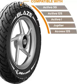 JK TYRE 1S15290010530JA210BLAZE BA21 90/100-10 Front & Rear Two Wheeler Tyre