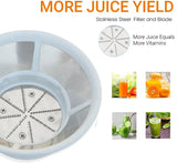 Inalsa Juicer Mixer Grinder 500W- Novis with 2 Jars|1.5L Blender Jar,0.7L SS Multipurpose Jar|Nozzle Cap|Shockproof Body Design,Overload Protection for Safety|ISI Marked, Made In India, White, Medium