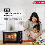 Singer 40-Litre MAXIGRILL 4000 RC ( SOT 400 MBT ) Oven Toaster Grill (OTG) With minor dents