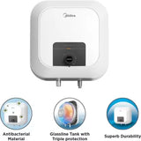 Midea 10 L Storage Water Geyser (D10-20VD1, White)