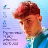 PTron Basspods P81 TWS Earbuds, 32H Playtime, Deep Bass, Stereo Calls, BT5.1, Type-C Bluetooth Headset (Black, In the Ear)