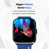 Gizmore GizFit BLAZE BT Calling Smartwatch | 1.69 Inch IPS Curved 500 NITS Display Smartwatch