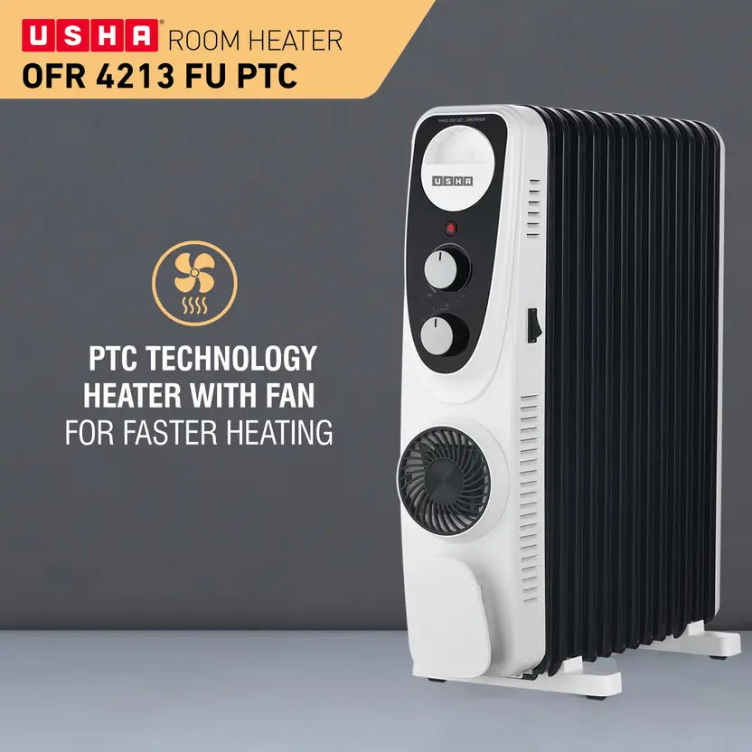 USHA OFR 4213 FU PTC Oil Filled Room Heater