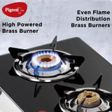 Pigeon Popular Cooktop Glass Manual Gas Stove (3 Burners)