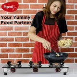 Pigeon Popular Cooktop Glass Manual Gas Stove (3 Burners)