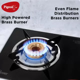 Pigeon Popular Cooktop Glass Manual Gas Stove (3 Burners)