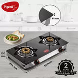Pigeon Popular Cooktop Glass Manual Gas Stove (3 Burners)