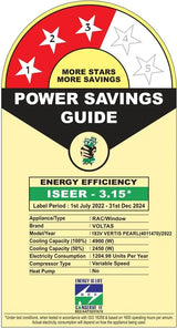 Voltas 1.5 Ton 3 Star Window Inverter AC - White (183V Vertis Pearl(4011470), Copper Condenser)