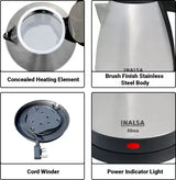 Inalsa absa Electric Kettle (1.5 L, Silver)