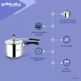 BAJAJ New Shakti 3 L Inner Lid Pressure Cooker