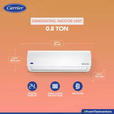 Carrier Ester Pro Exi CAI09ER3R33F0 0.8 Ton 3 Star 2023 Inverter Split AC