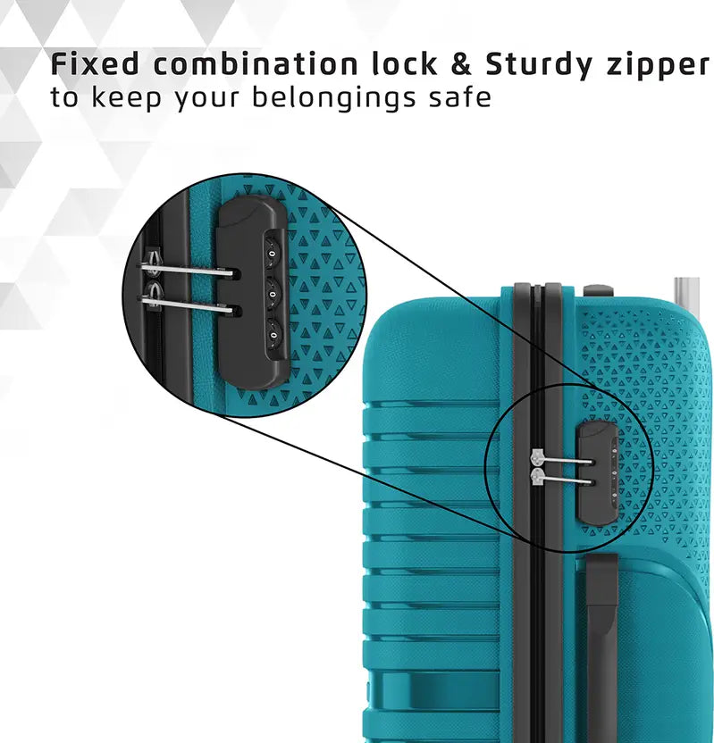 Safari Medium Check-In Suitcase (66 Cm) 4 Wheels - Zeno 66 - Teal