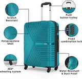 Safari Medium Check-In Suitcase (66 Cm) 4 Wheels - Zeno 66 - Teal