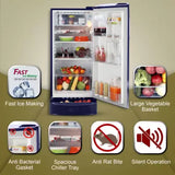 LG 185 L, 5 Star, Smart Inverter, Direct Cool Single Door Refrigerator (GLD1956ZAEL, Emerald Lotus, Base stand with Drawer, Runs on a Home Inverter, Fast Ice Making, Fit Max Chiller Tray, 2026 Model)