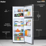 Haier 240 L, 2 Star, Frost Free Double Door Refrigerator (HEF-252EGS-P, Moon Silver)