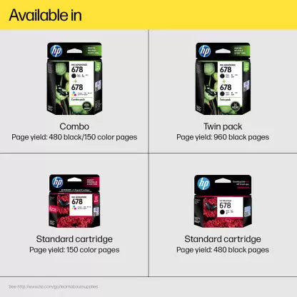 HP 678 Tri-color Ink Cartridge