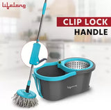 Lifelong LLMOP902 Steel Spin with Trolley Mop Set