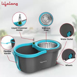 Lifelong LLMOP902 Steel Spin with Trolley Mop Set