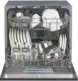 Godrej Eon Dishwasher | 8 Place Setting Counter-Top | Compact with an In-built heater (DWT EON MGNS 8C NF SKSL, Silky Silver) | Perfect for Indian kitchens and smaller families