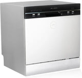 Godrej Eon Dishwasher | 8 Place Setting Counter-Top | Compact with an In-built heater (DWT EON MGNS 8C NF SKSL, Silky Silver) | Perfect for Indian kitchens and smaller families