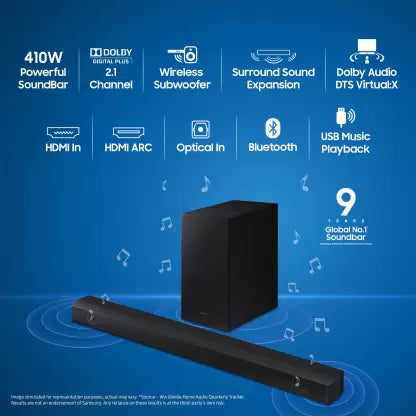 SAMSUNG HW-B55E/XL 410 W Bluetooth Soundbar