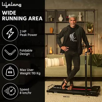 Lifelong LLTM162 Fit Pro 2 HP Peak DC Motorized Treadmill