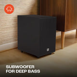 JBL Cinema SB240 2.1, Dolby digital, Wired Subwoofer,HDMI 110 W Bluetooth Soundbar (Black, Stereo Channel)