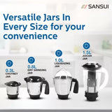 Sansui Pro 500 W Juicer Mixer Grinder