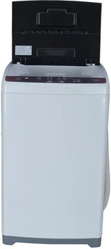 Haier 8 Kg 5 Star Fully Automatic Top Load Washing Machine with Oceanus Wave Drum, Magic Filter, 8 Wash Programs (HWM80-AE, Titanium Grey, Stainless Steel Drum, 15 Mins Quick Wash)