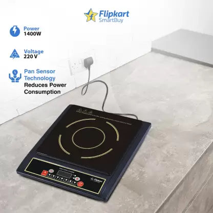 Flipkart SmartBuy 1400 W Induction Cooktop Push Button (Black, PowerPlus)