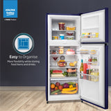VOLTAS beko 228 Litres 2 Star Frost Free Double Door Refrigerator with Reciprocating Compressor (RFF265D/W0XIR0I000, Brushed Silver)