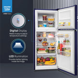 VOLTAS beko 228 Litres 2 Star Frost Free Double Door Refrigerator with Reciprocating Compressor (RFF265D/W0XIR0I000, Brushed Silver)