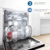 Bosch 13 Place Setting Dishwasher with Intensive Kadhai Program, No Pre-Rinse, 70⁰ Hot water wash, Half Load Option & Extra Cutlery Box - (SMS66GI01I, Silver, Glass Protection Technology)