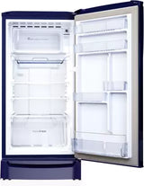 Godrej 183 L 3 Star | Toughened Glass Shelves | 24 Day Farm Freshness | Jumbo Vegetable Tray | Direct Cool Single Door Refrigerator(RD R190C THF FR BL, Floral Blue)