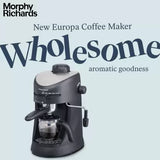 Morphy Richards Europa Espresso / Cappuccino 4 Cups Coffee Maker (Black)