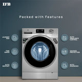 IFB 8 kg Powered by AI, 5 Star, Steam Refresh, Fully Automatic Front Load Washing Machine Grey
