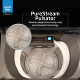 Voltas Beko, A Tata Product 10 Kg 5 Star Fully-Automatic Top Loading Washing Machine (WTL1006UEA/OBS1060, Grey, Double Waterfall Technology)