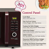 LG 32 L with Diet Fry, 360 Motorised Rotisserie for crispy and tasty bar-be-que recipes and 301 Auto Cook Menu Convection Microwave Oven